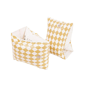 Нарукавники для плавания Mrs. Ertha "Speckled Diamond", песочные ромбики